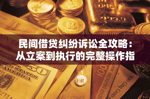 武汉民间借贷纠纷诉讼全攻略：从立案到执行的完整操作指南