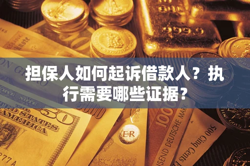 武汉担保人如何起诉借款人？执行需要哪些证据？