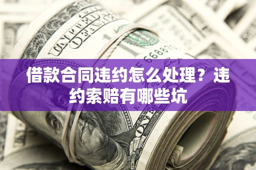 武汉借款合同违约怎么处理？违约索赔有哪些坑