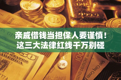 武汉亲戚借钱当担保人要谨慎！这三大法律红线千万别碰