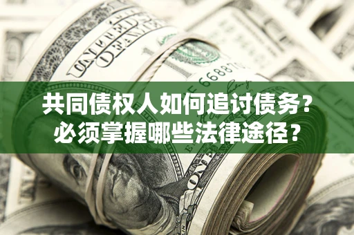 武汉共同债权人如何追讨债务？必须掌握哪些法律途径？
