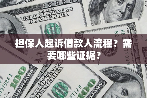 武汉担保人起诉借款人流程？需要哪些证据？