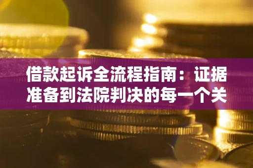 武汉借款起诉全流程指南：证据准备到法院判决的每一个关键步骤