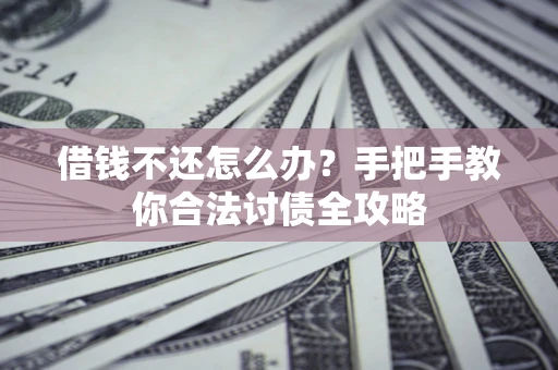 武汉借钱不还怎么办？手把手教你合法讨债全攻略