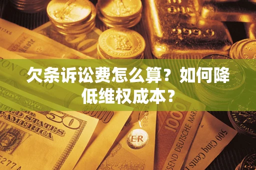 武汉欠条诉讼费怎么算？如何降低维权成本？