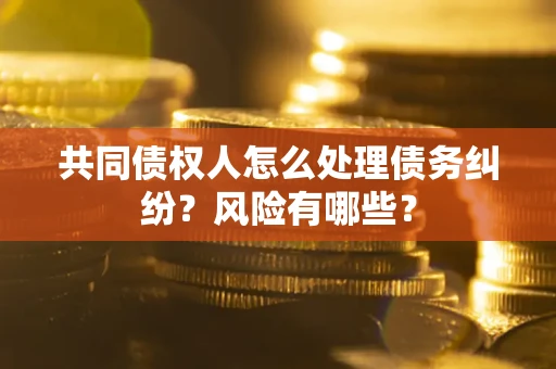 武汉共同债权人怎么处理债务纠纷？风险有哪些？