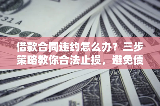 武汉借款合同违约怎么办？三步策略教你合法止损，避免债务危机升级