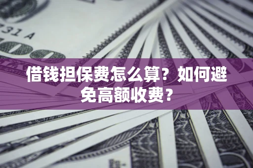 武汉借钱担保费怎么算？如何避免高额收费？