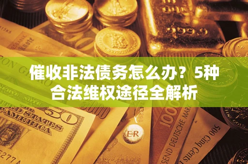 武汉催收非法债务怎么办？5种合法维权途径全解析