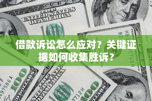 武汉借款诉讼怎么应对？关键证据如何收集胜诉？