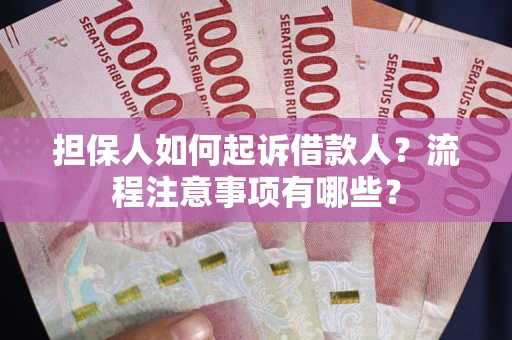 武汉担保人如何起诉借款人？流程注意事项有哪些？